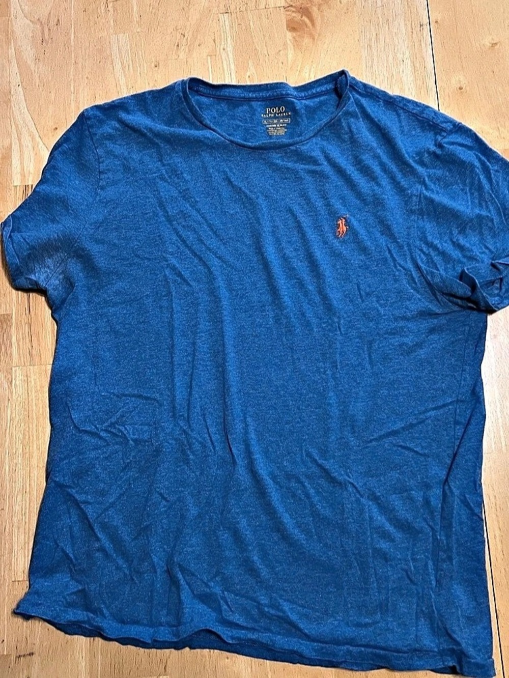 Polo Ralph Lauren Custom Slim Fit Jersey Crewneck T-Shirt Blue
